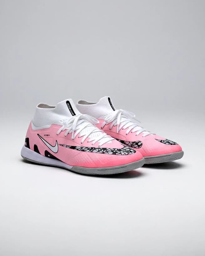 کفش سالنی نایک مرکورریال ایرزوم صورتی ساقدار Nike Airzoom (زیره نقره ای) — تصویر ۲