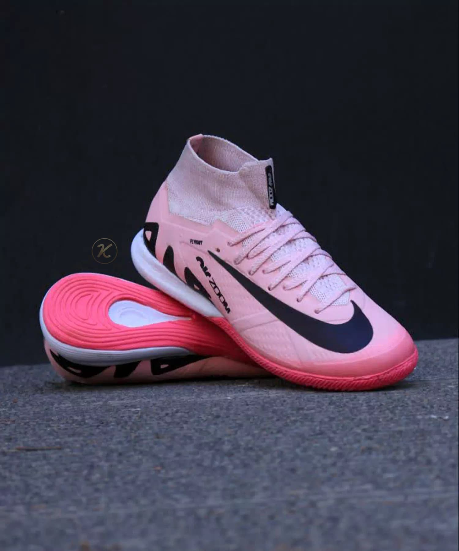 کفش سالنی نایک مرکورریال ایرزوم صورتی ساقدار Nike Airzoom — تصویر ۴