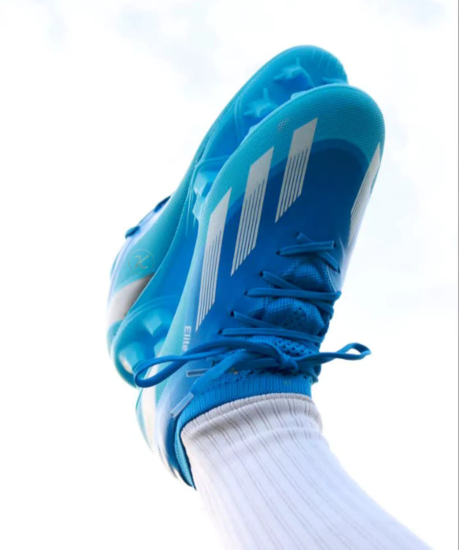 کفش فوتبال آدیداس ایکس کریزی فست آبی فیروزه ای Adidas X crazyfast — تصویر ۴