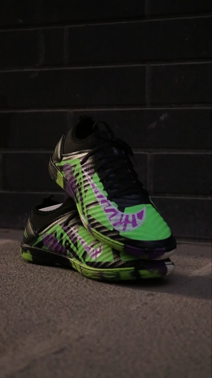 کفش فوتسال نایک ایرزوم مشکی فسفری Nike Air Zoom — تصویر ۳