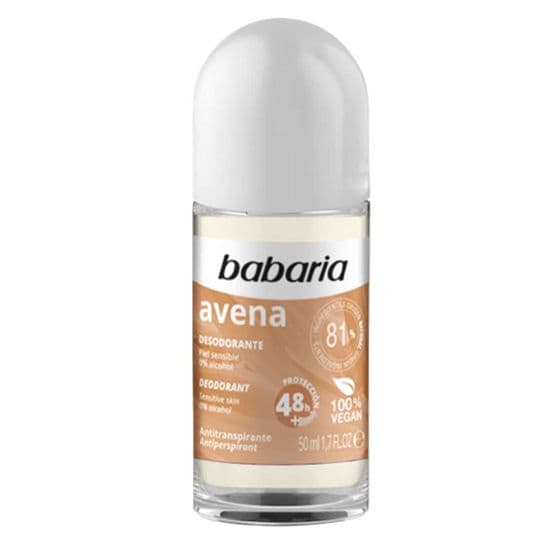 مام ضد تعریق باباریا Babaria رایحه جو‌دوسر avena، حجم 50ML