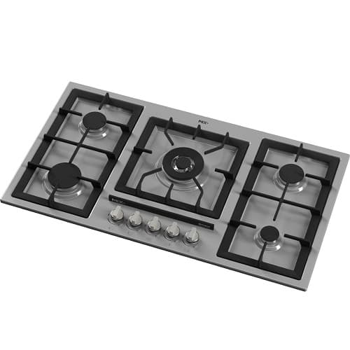 اجاق گاز صفحه ای میکس پلاس مدل E518G (طوسی)