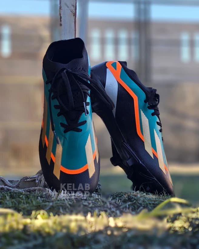 کفش فوتبال آدیداس ایکس کریزی فست مشکی سبز Adidas X crazyfast — تصویر ۴