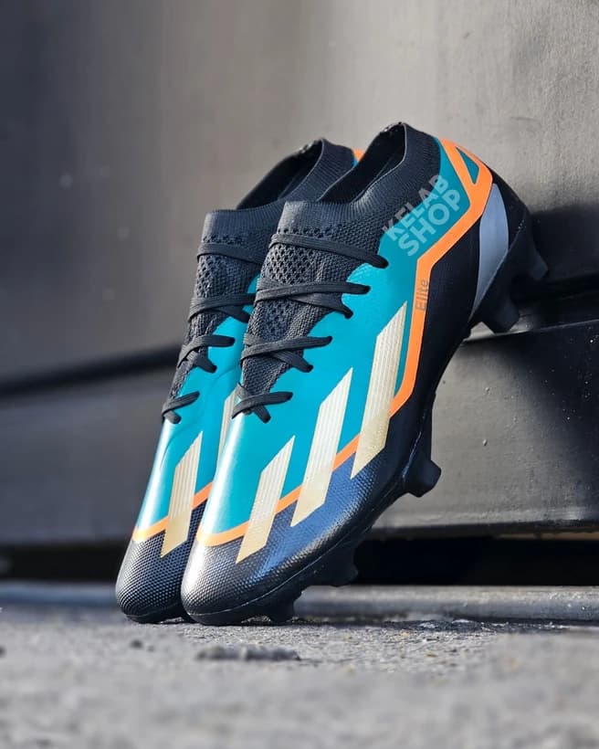 کفش فوتبال آدیداس ایکس کریزی فست مشکی سبز Adidas X crazyfast — تصویر ۲