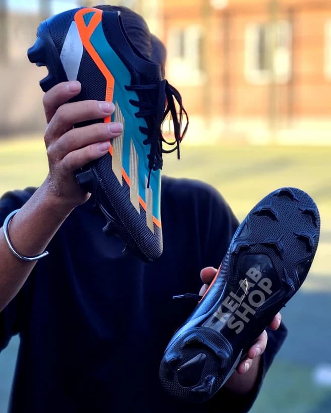 کفش فوتبال آدیداس ایکس کریزی فست مشکی سبز Adidas X crazyfast — تصویر ۳