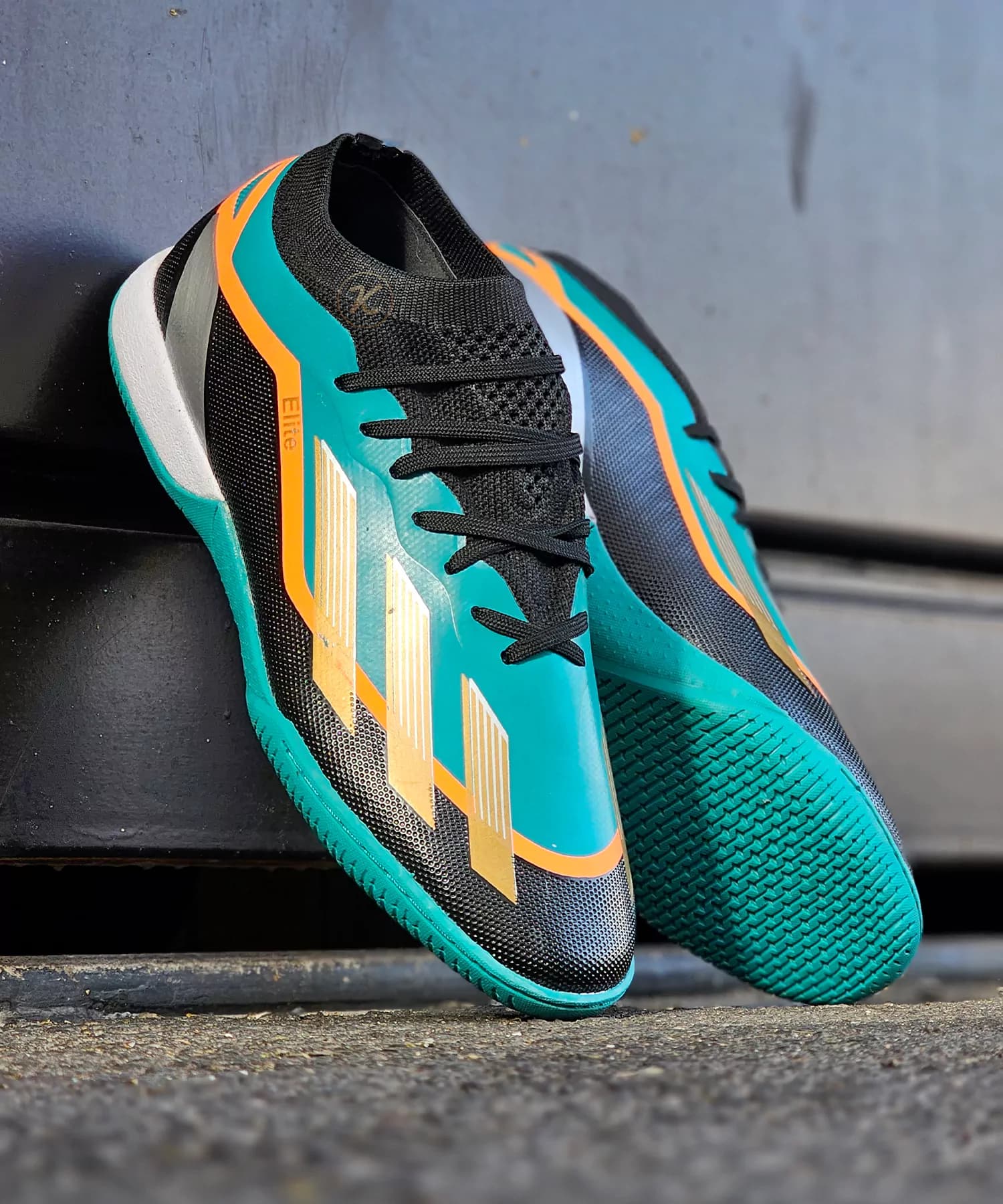 کفش سالنی آدیداس ایکس کریزی فست مشکی سبز Adidas X crazyfast — تصویر ۶