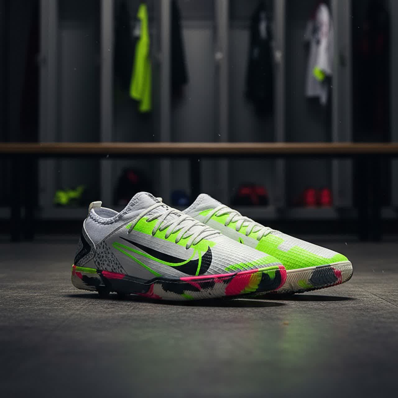 کفش فوتسال نایک مرکوریال سفید فسفری Nike Mercurial