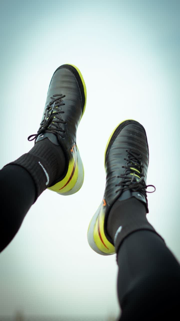 کفش سالنی تمپو ایکس مشکی زرد Nike Tiempo X — تصویر ۲