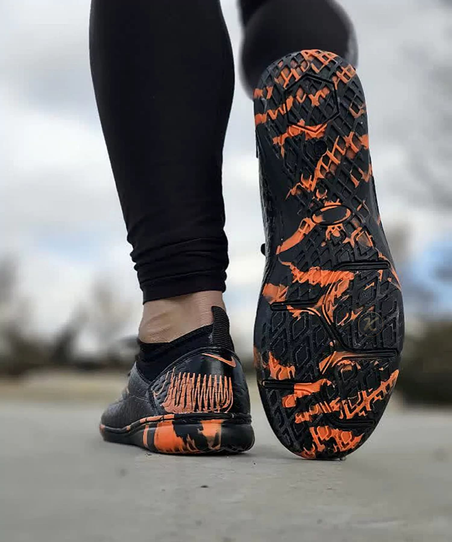 کفش فوتسال نایک فانتوم مشکی نارنجی Nike Phantom — تصویر ۶
