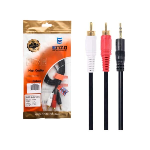 کابل صدا 1 به 2 طول 1/5 متر Enzo AV12