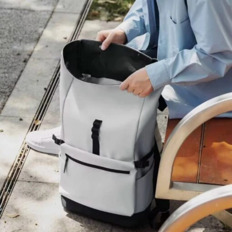 کیف لپ تاپ شیائومی Xiaomi Mijia Rolled-edge Casual Backpack MJXXB01RM مناسب برای لپ تاپ 15.6 اینچ — تصویر ۵
