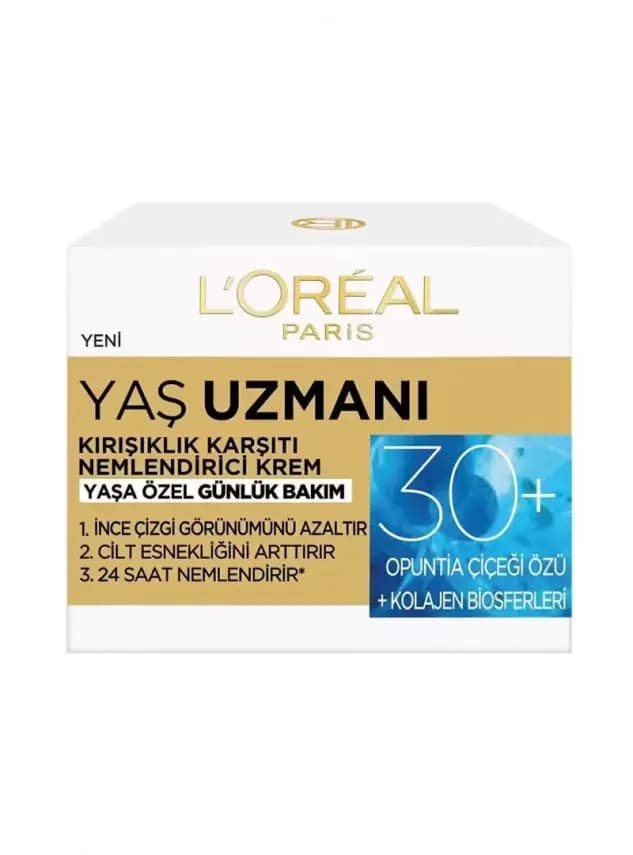 کرم ضد چروک و مغذی شب بالای 30 سال لورآل Loreal سری Yas Uzmani، حجم ۵۰ML — تصویر ۲