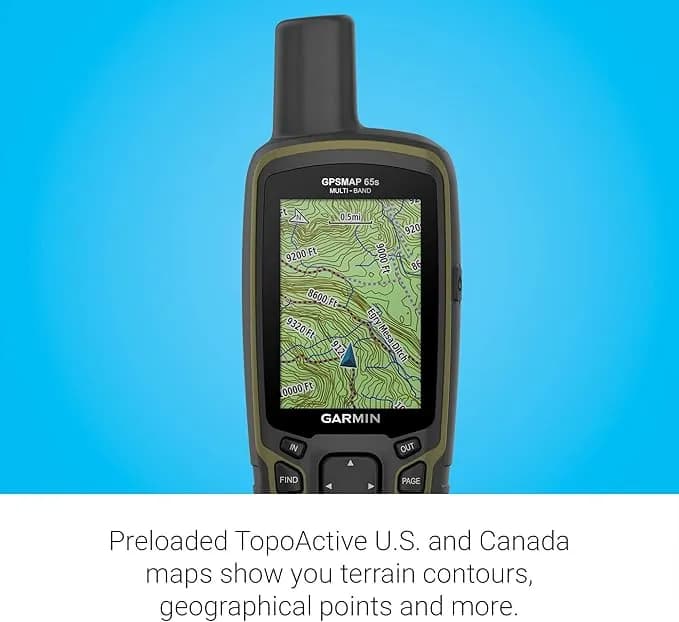GPS دستی Garmin GPSMAP 65s | جی پی اس حرفه‌ای گارمین — تصویر ۳