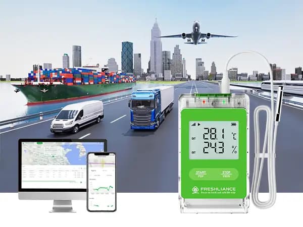 ردیاب GPS و دیتالاگر دما و رطوبت 4G مختص حمل و نقل Fresh Tracker 10 — تصویر ۴
