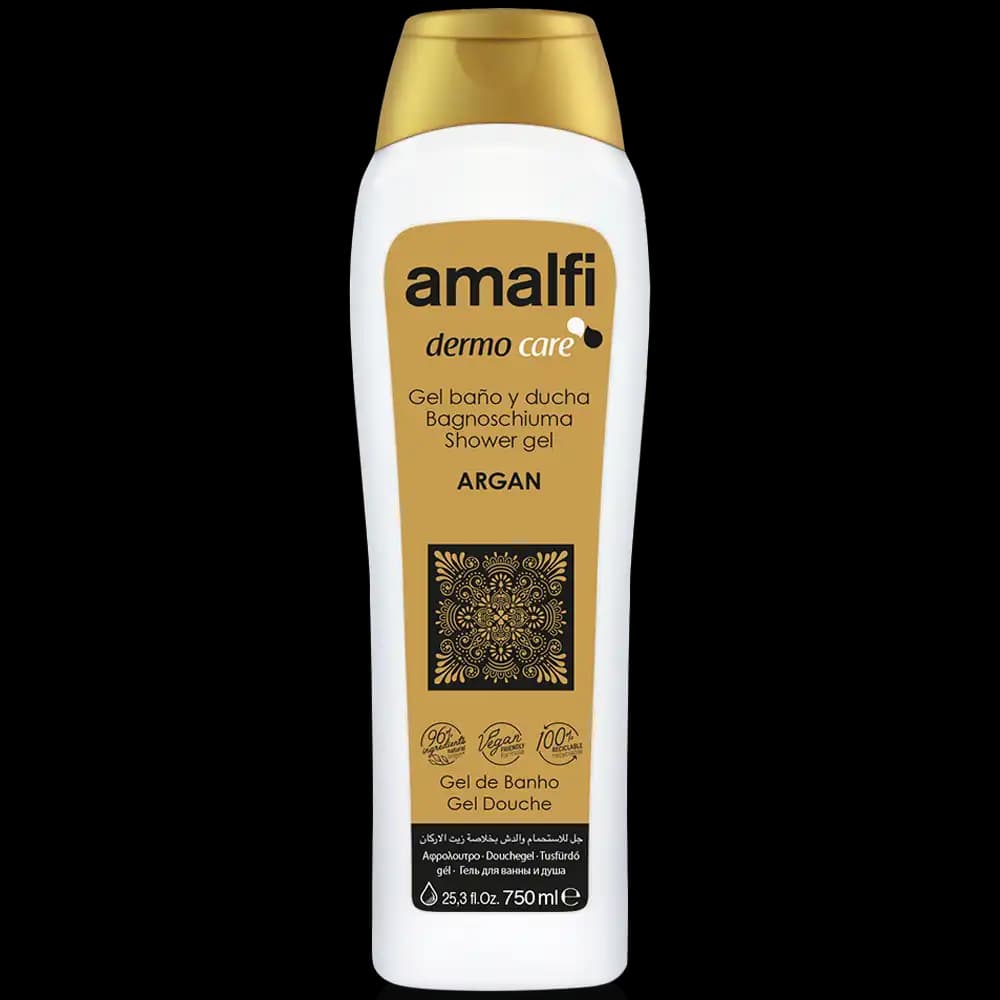 شامپو بدن آرگان Amalfi مناسب انواع پوست، حجم 750ML — تصویر ۲