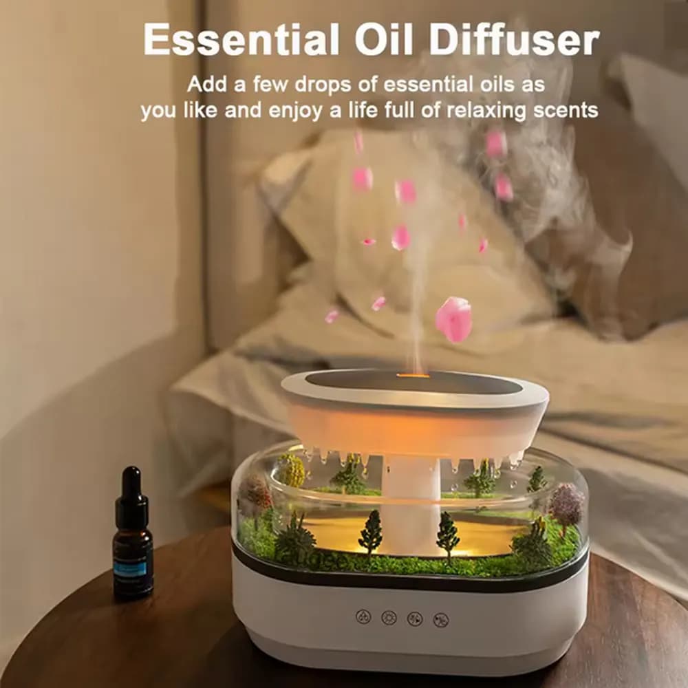 دستگاه بخور باران زا طرح جنگل آمازون humidifier with Amazon rainforest design — تصویر ۷