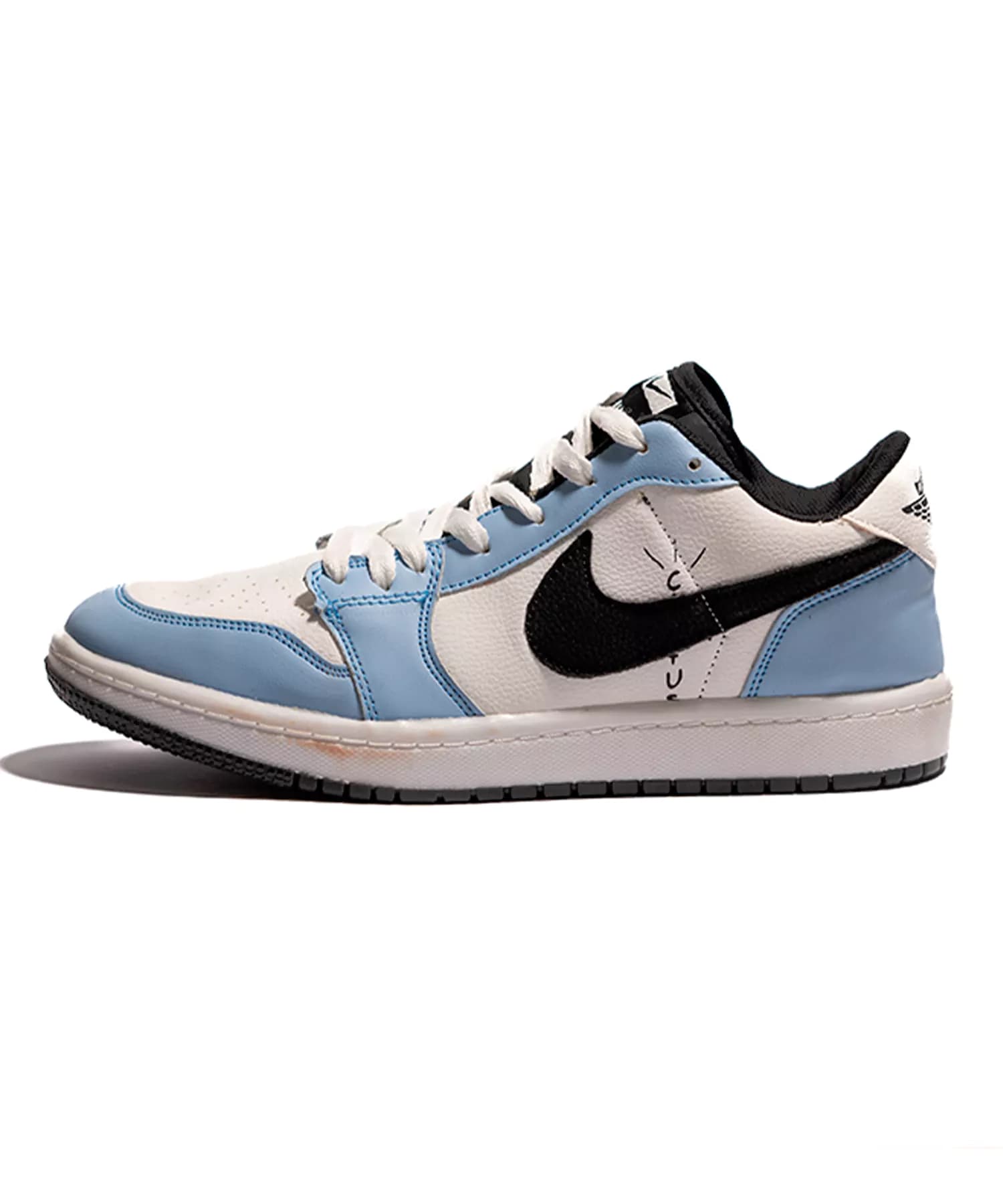کتانی اسپورت نایک جردن وان سفید آبی Nike Jordan 1