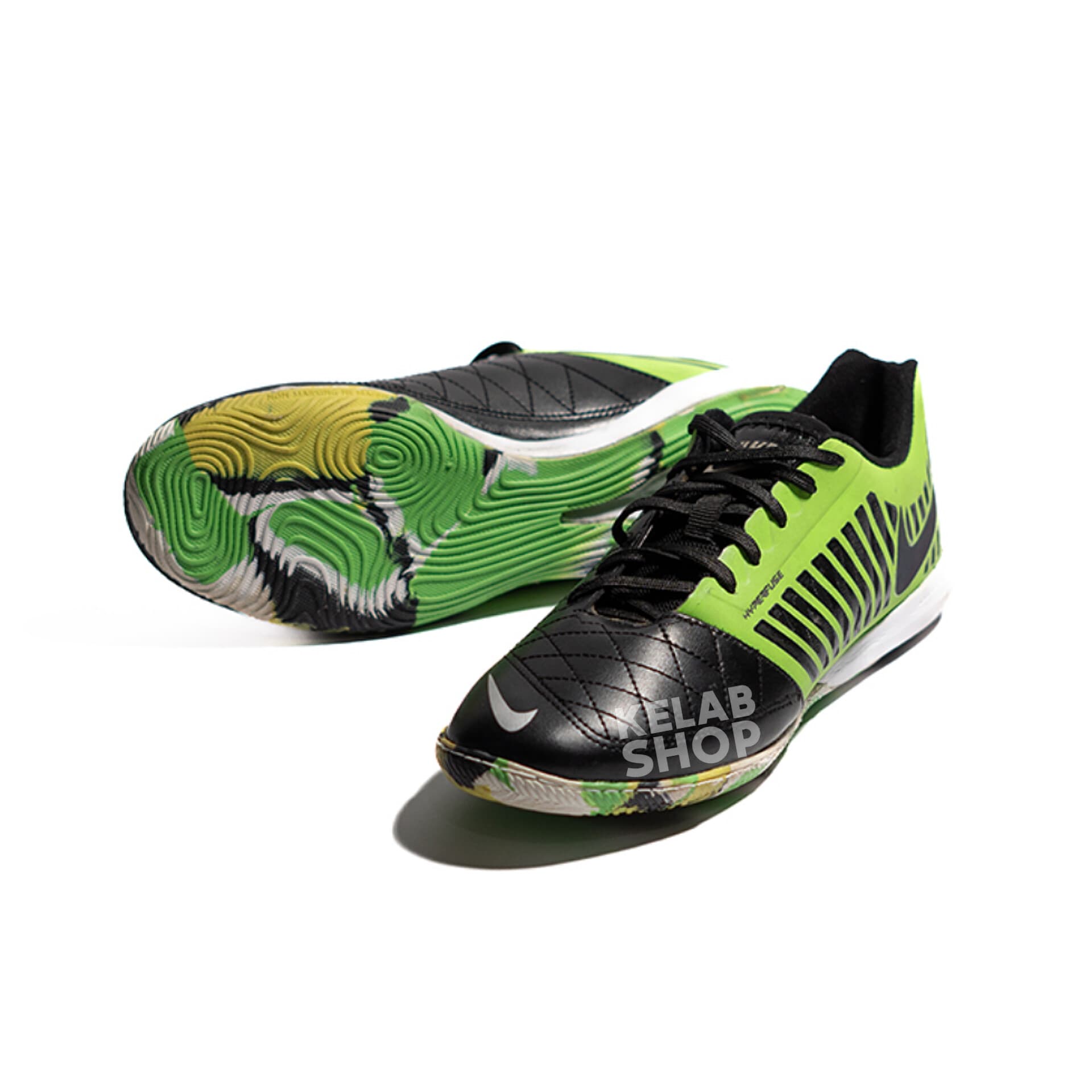 کفش سالنی نایک لونار گتو مشکی سبز Nike Lunar gato ll