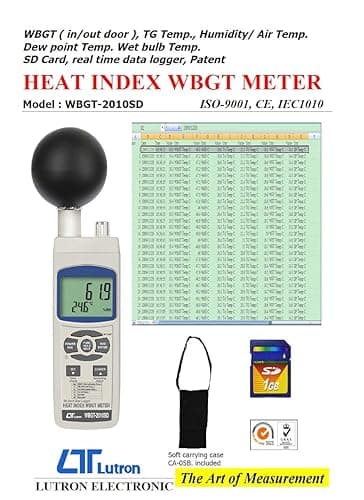 استرسسنج محیطی و WBGT مترمدل 2010SD ساخت کمپانی lutron تایوان — تصویر ۳