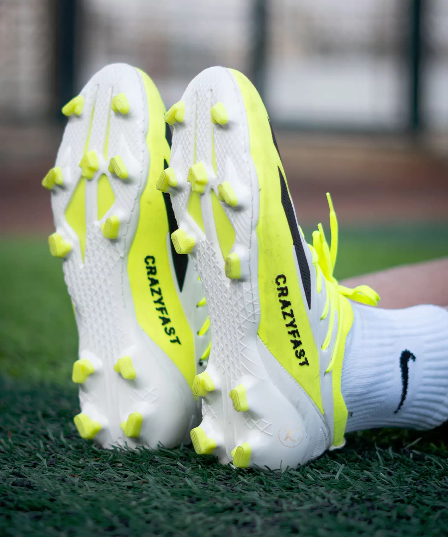 کفش فوتبال آدیداس ایکس کریزی فست سفید فسفری Adidas X Crazy Fast — تصویر ۴