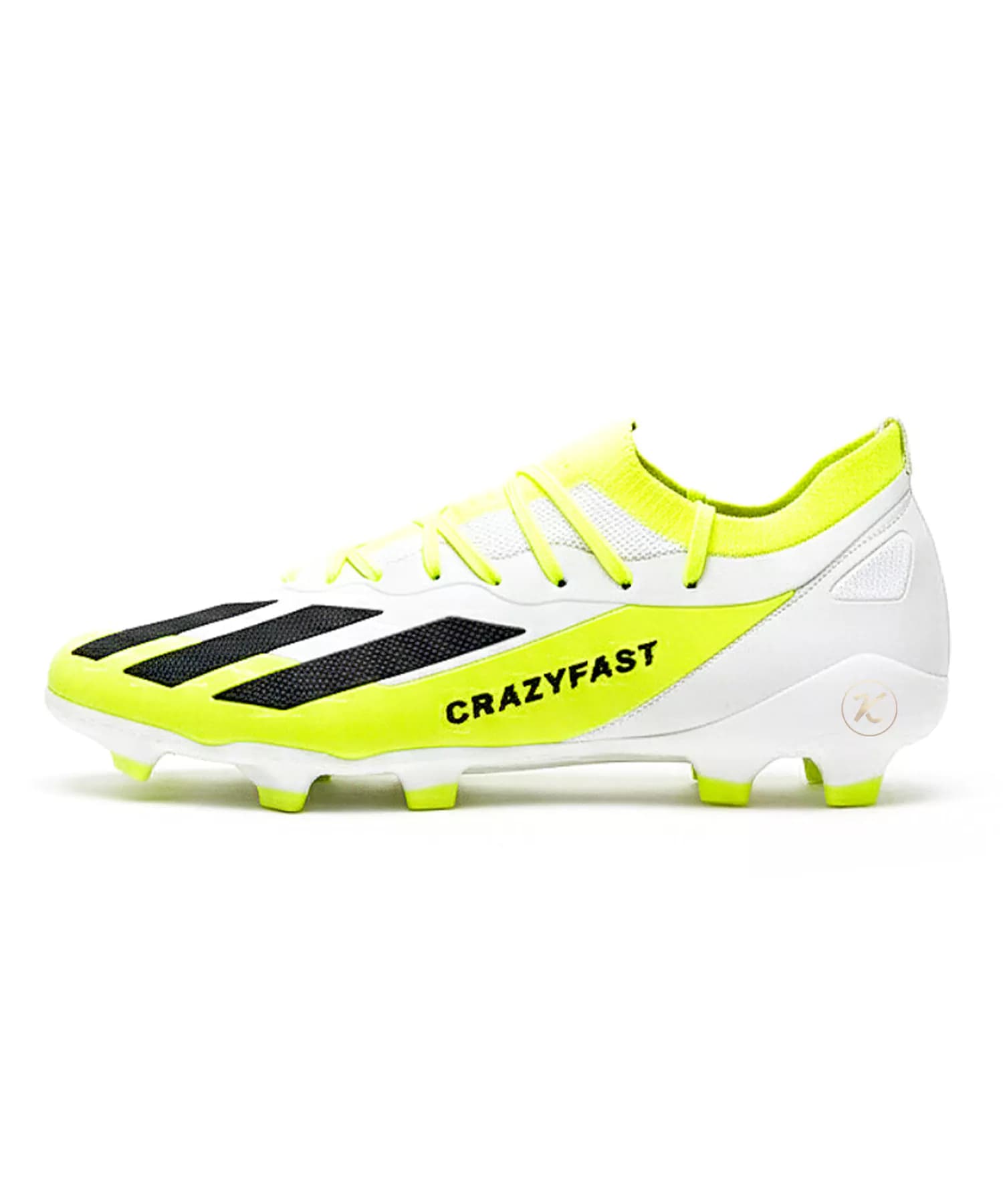 کفش فوتبال آدیداس ایکس کریزی فست سفید فسفری Adidas X Crazy Fast