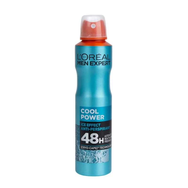 اسپری ضدتعریق لورال Loreal مردانه مدل Cool Power، حجم 250ML — تصویر ۲