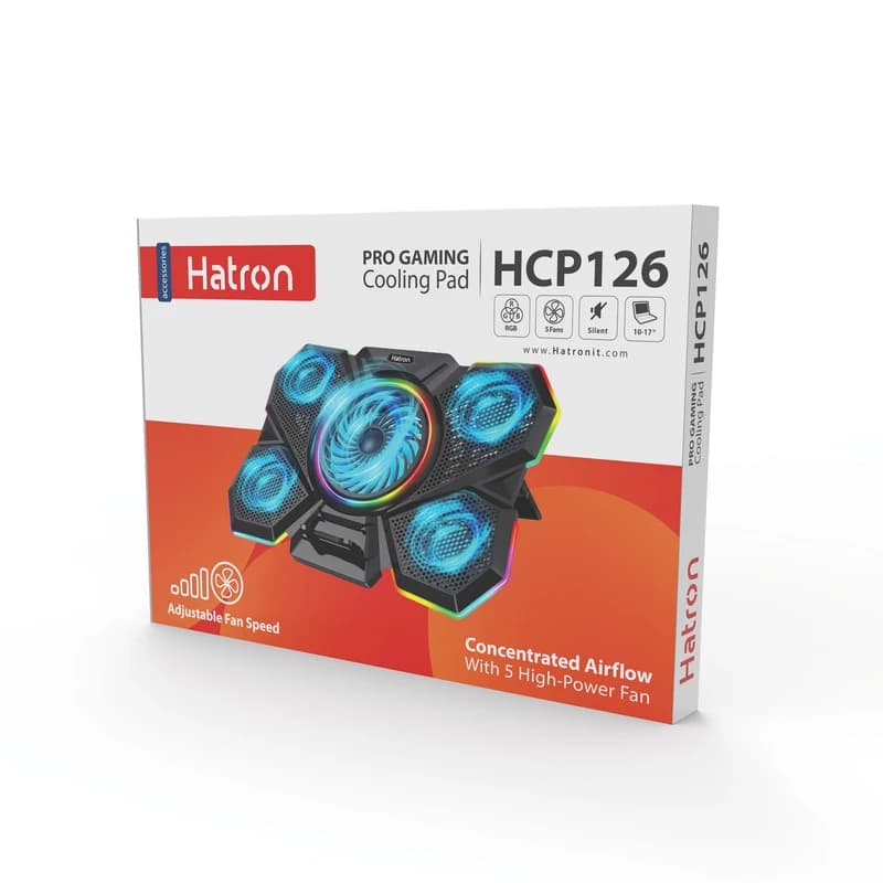 کول پد گیمینگ 6 فن Hatron HCP-126 — تصویر ۷