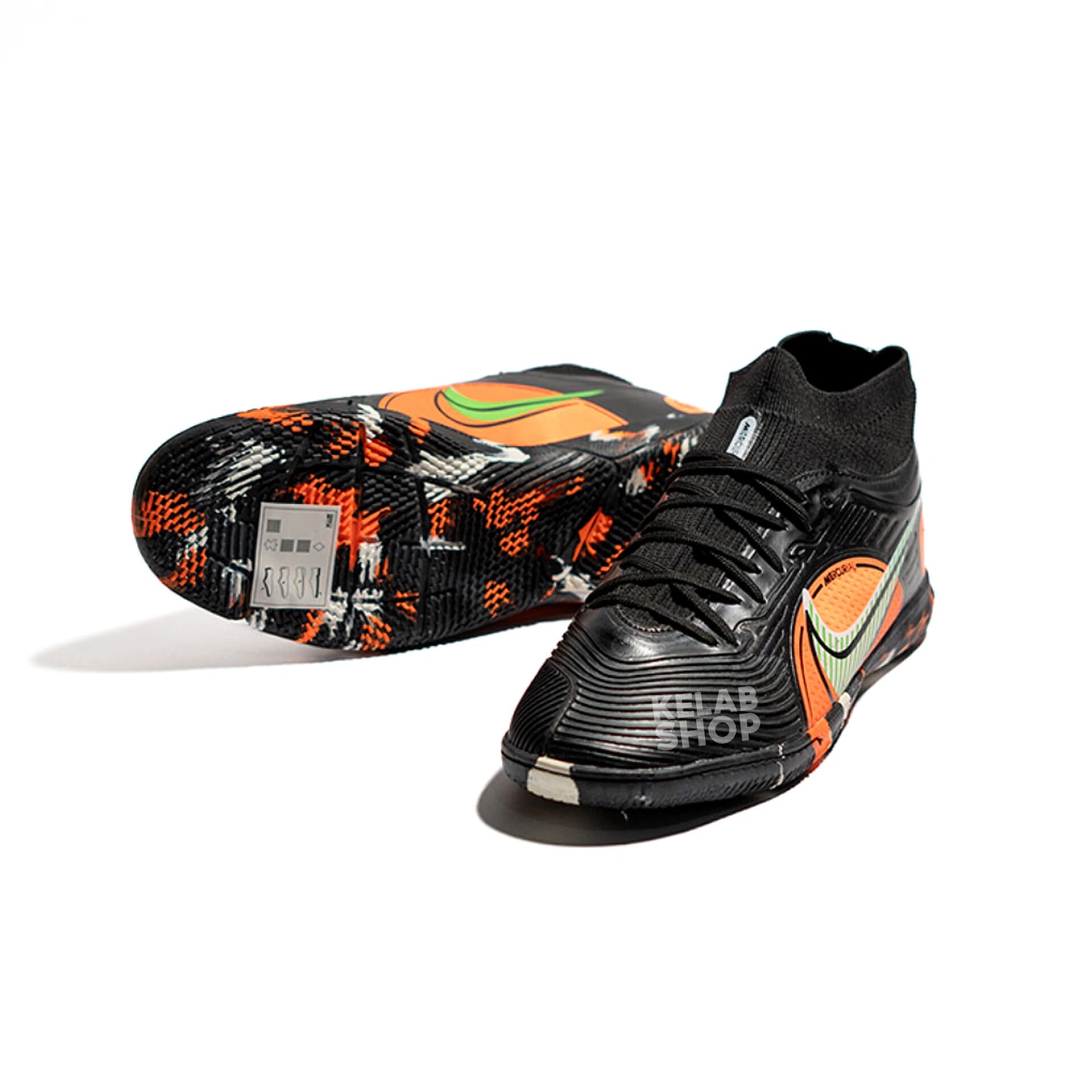 کفش فوتسال ویپورپرو مشکی نارنجی Nike Vapor pro
