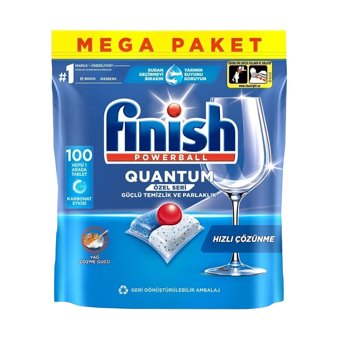 قرص ماشین ظرفشویی فینیش Finish مدل Ultimate Powerball، بسته 100 عددی — تصویر ۲