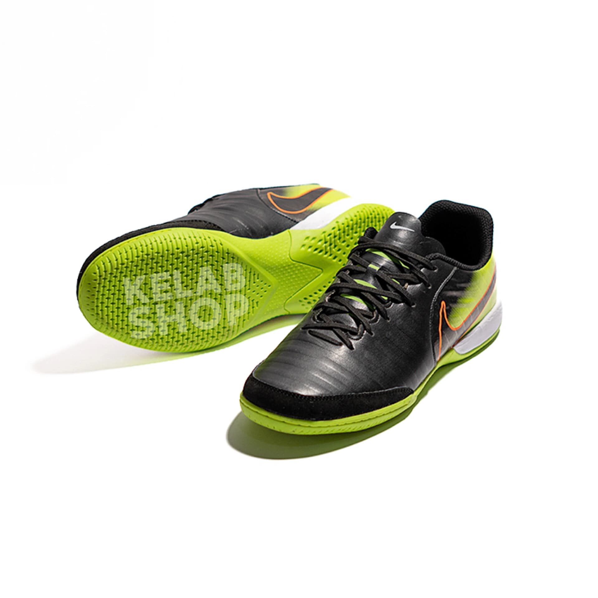 کفش سالنی تمپو ایکس مشکی سبز Nike Tiempo X