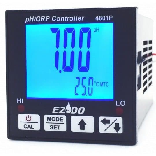 کنترلر و نمایشگر تابلویی pH و ORP با 2 خروجی رله مدل EZDO4801P ساخت کمپانی EZDO تایوان