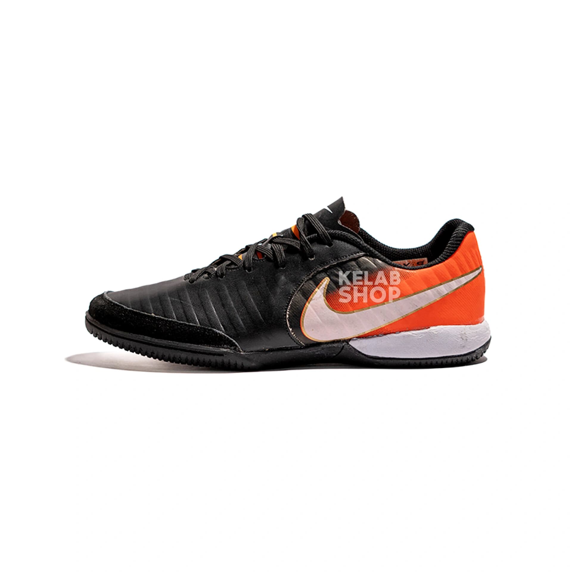 کفش سالنی تمپو ایکس مشکی نارنجی Nike Tiempo X — تصویر ۳
