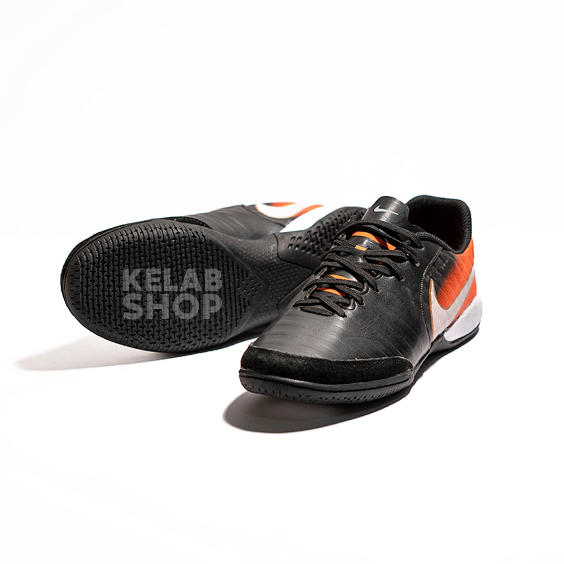 کفش سالنی تمپو ایکس مشکی نارنجی Nike Tiempo X