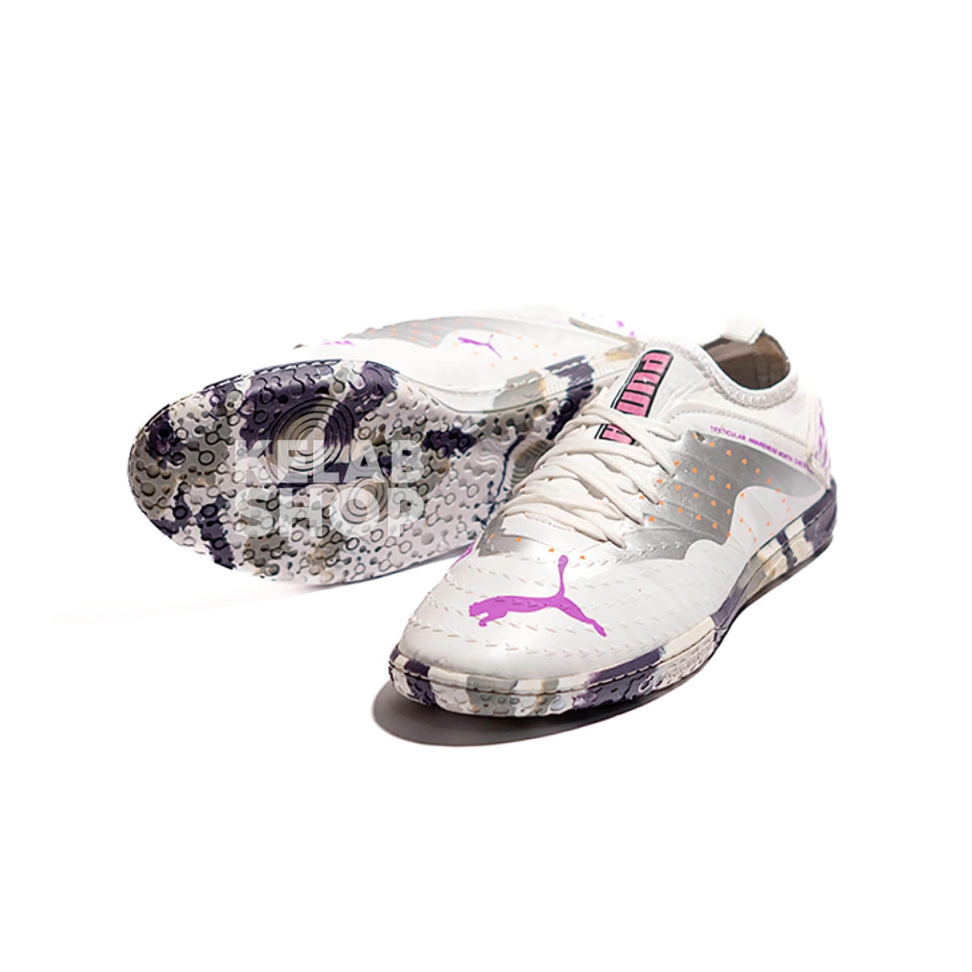 کفش سالنی پوما فیوچر سفید بنفش Puma Future — تصویر ۴