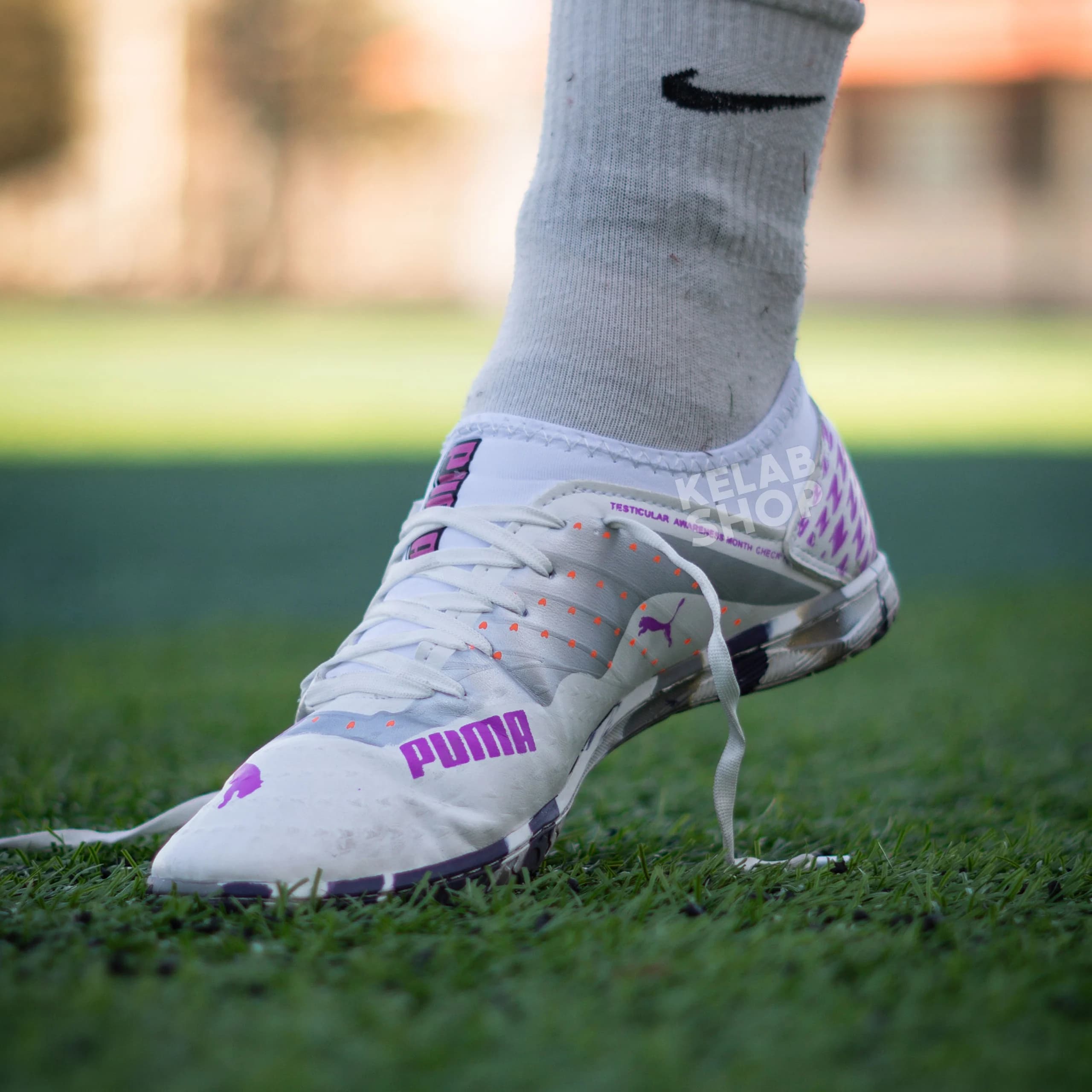 کفش سالنی پوما فیوچر سفید بنفش Puma Future — تصویر ۷