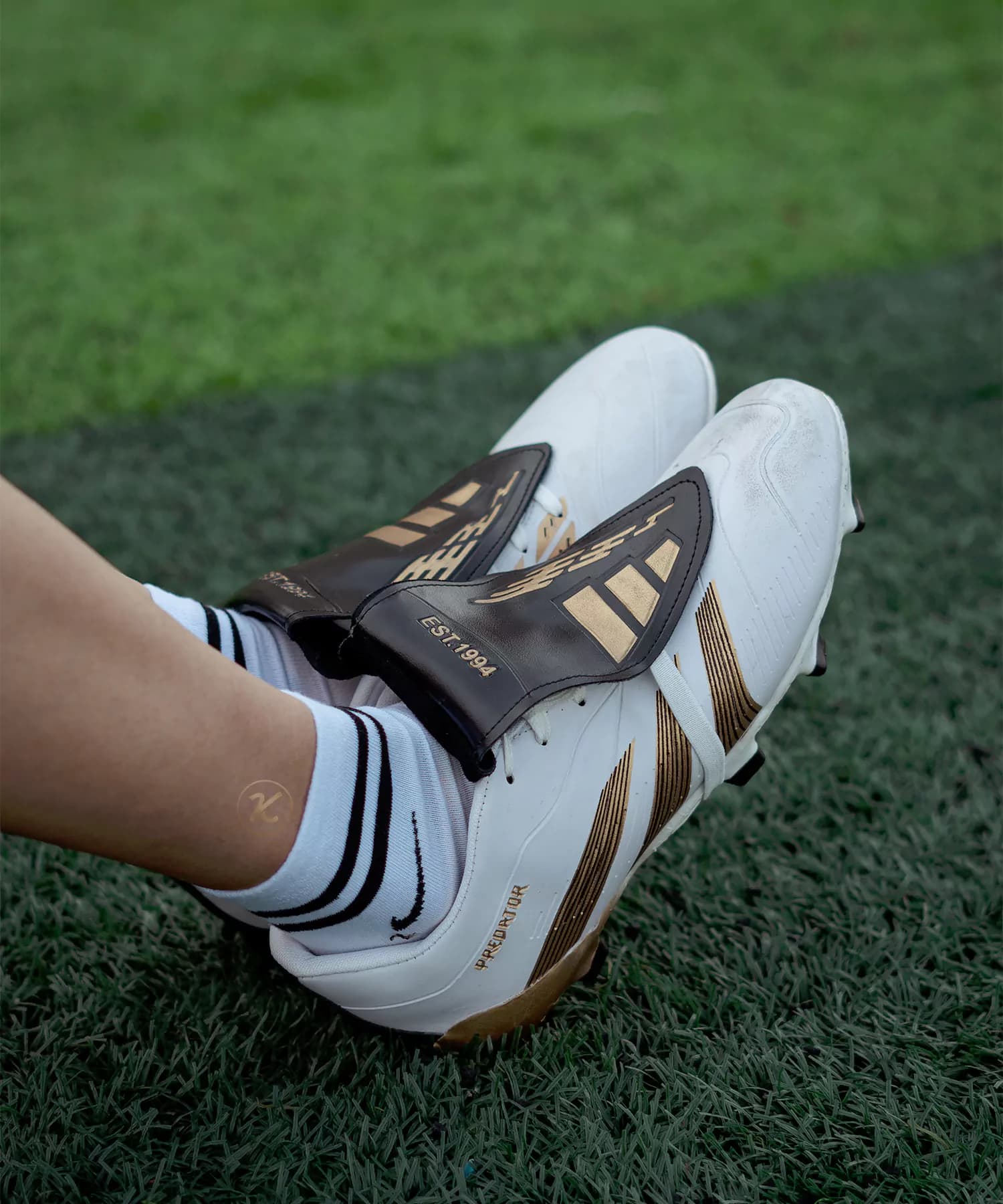 کفش فوتبال آدیداس بلینگهام سفید طلایی Adidas Bellingham — تصویر ۴