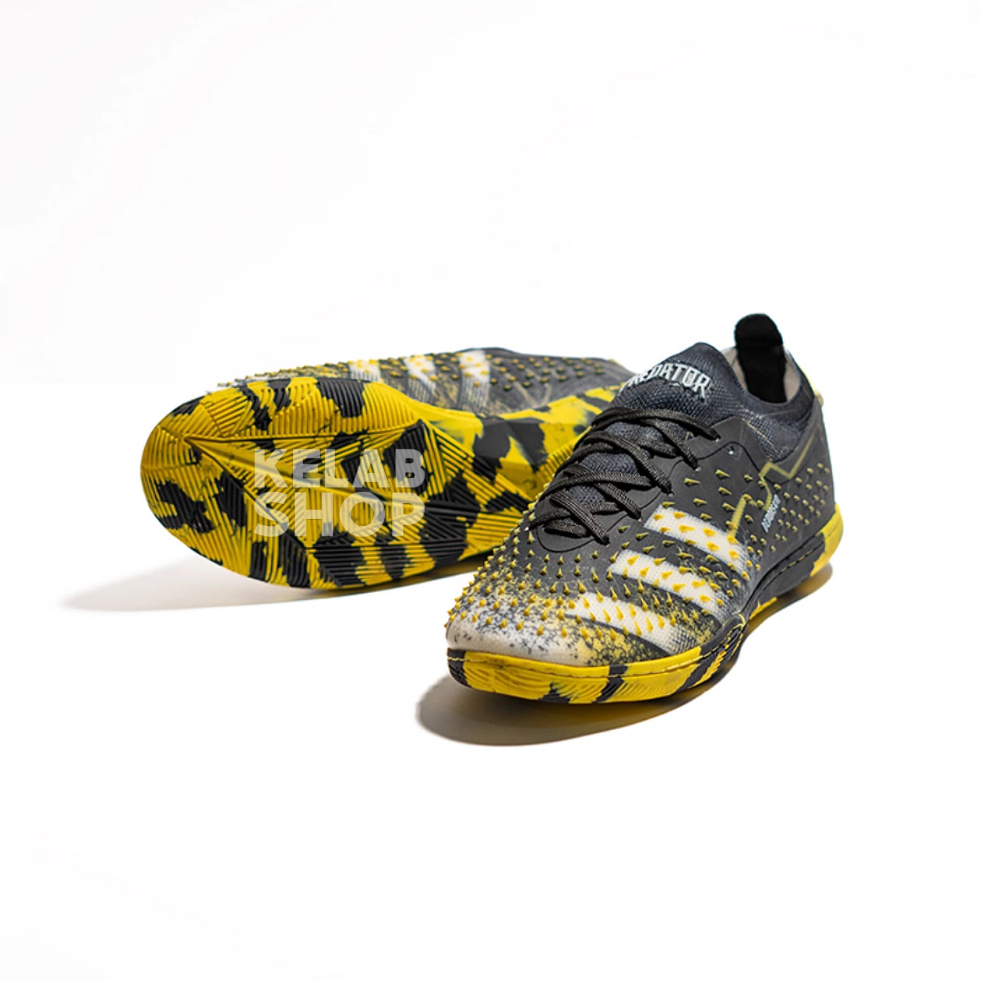 کفش سالنی آدیداس پردیتور فریک زرد مشکی Adidas Predator Freak