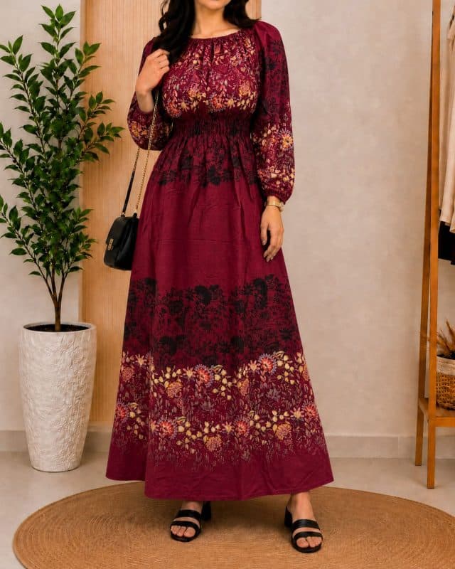 پیراهن ساحلی زنانه حاشیه دار U7627