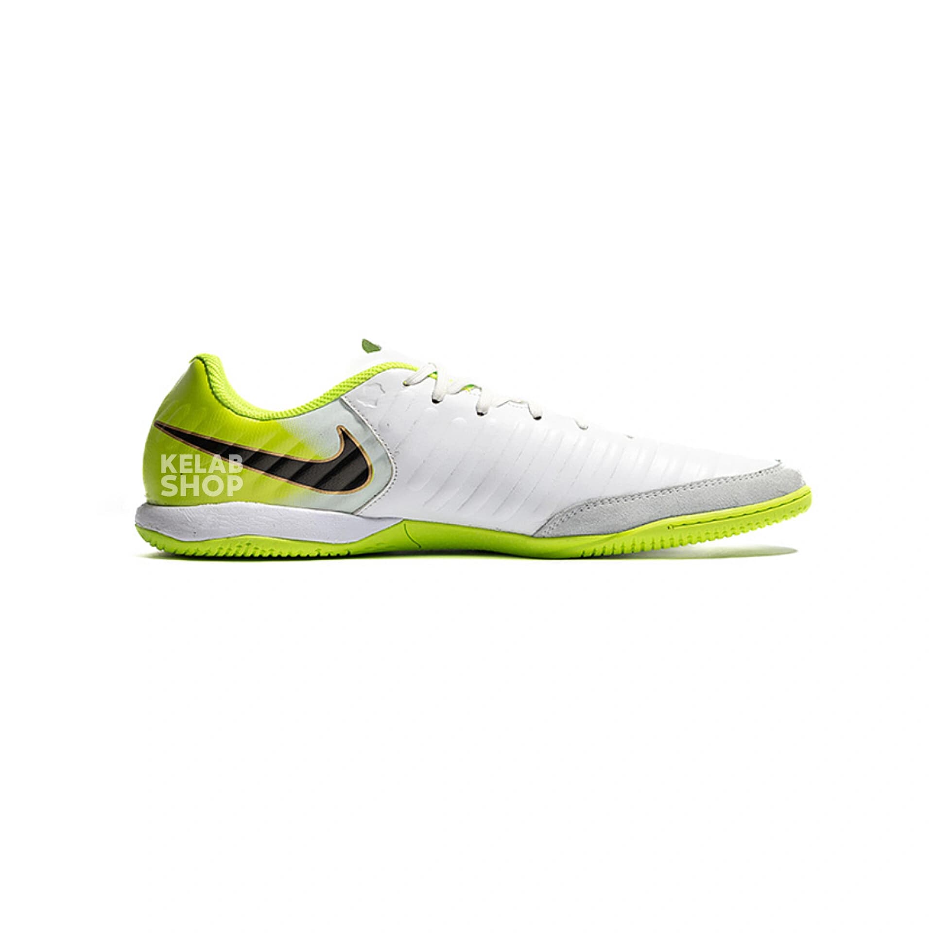کفش فوتسال تمپو ایکس سفید سبز Nike Tiempo X — تصویر ۴