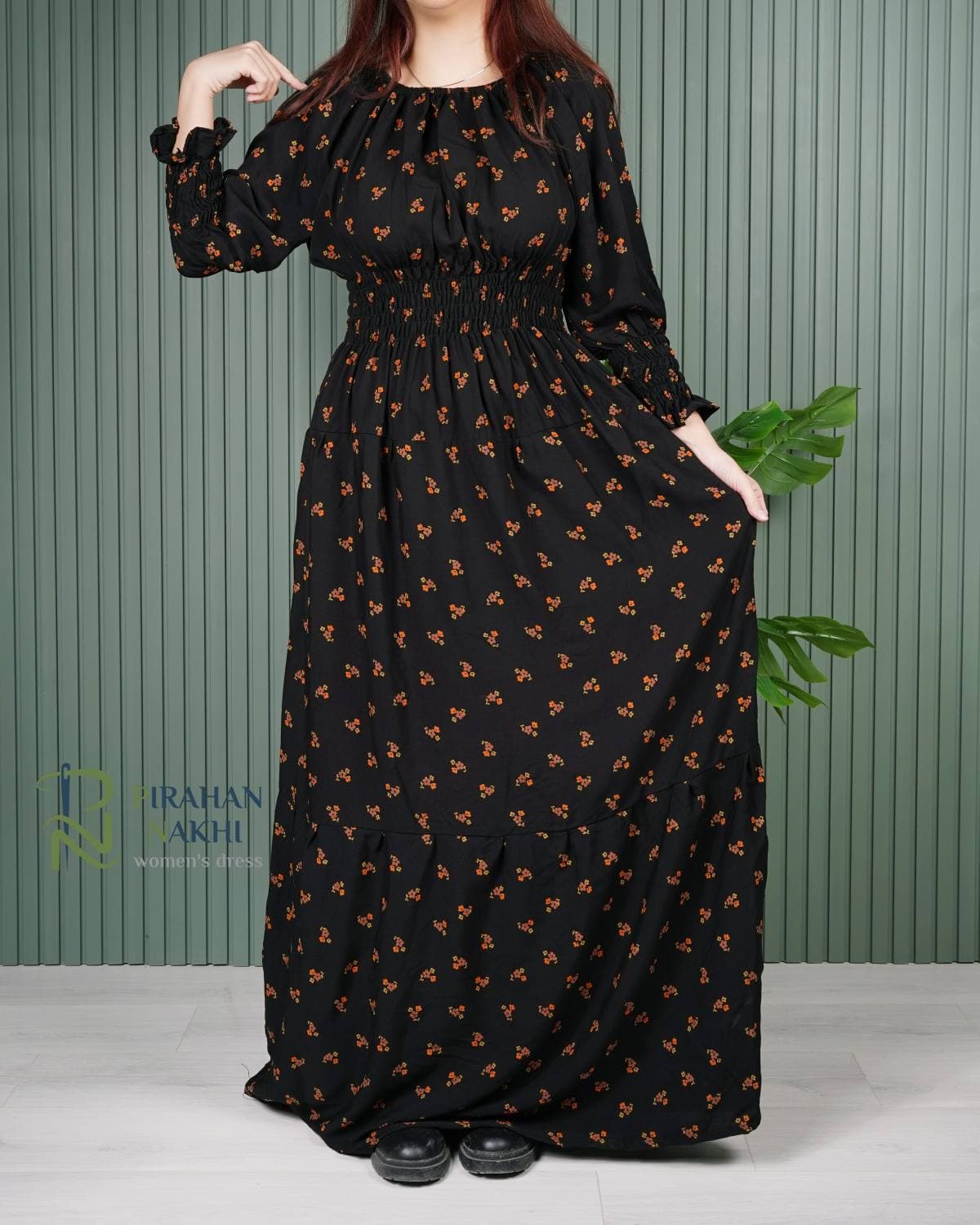 پیراهن فرح گلدار 7357 — تصویر ۱۱