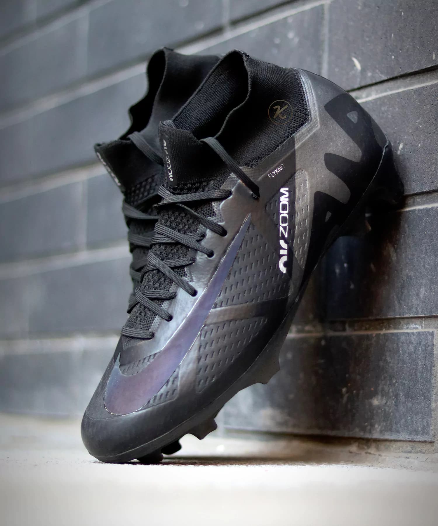 کفش فوتبال نایک مرکوریال ایرزوم مشکی ساقدار Nike Airzoom{نایک شبرنگ} — تصویر ۳