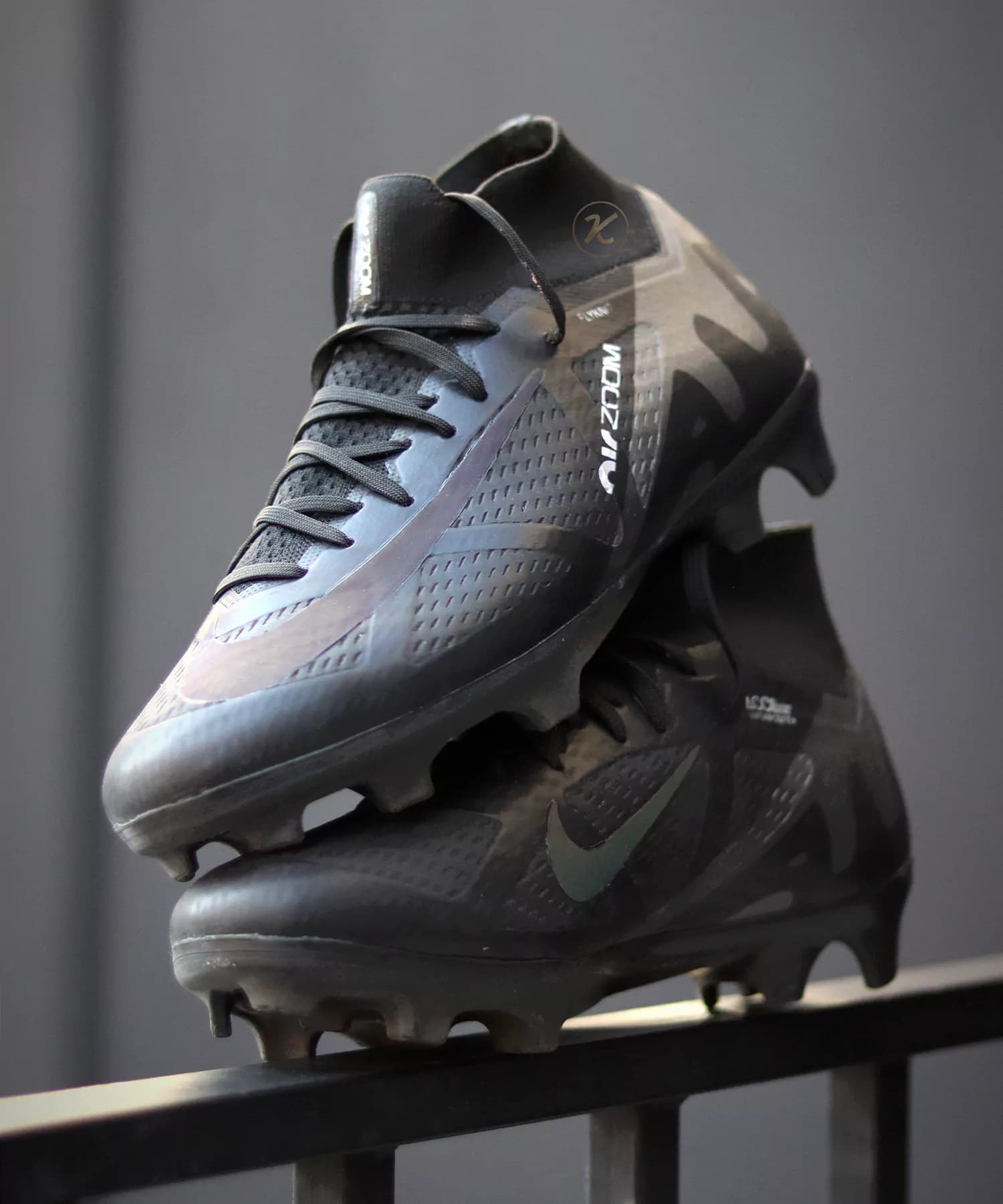 کفش فوتبال نایک مرکوریال ایرزوم مشکی ساقدار Nike Airzoom{نایک شبرنگ} — تصویر ۴