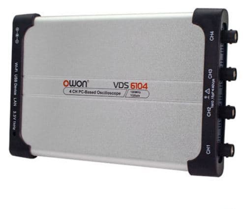 کارت اسیلوسکوپ 4 کاناله 100MHzمدل VDS-6104 ساخت OWON