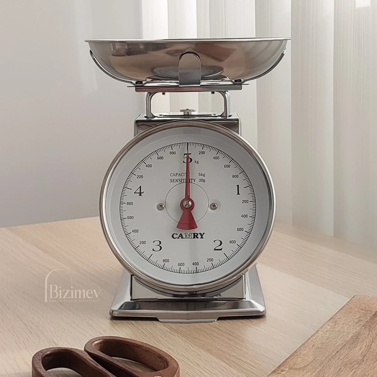 ترازو عقربه ای استیل طرح زارا — تصویر ۲