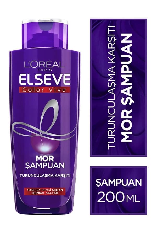 شامپو ضد زردی اورجینال لورآل loreal مدل Color Vive بنفش مناسب موهای بلوند، دکلره و رنگ شده، حجم 200ML