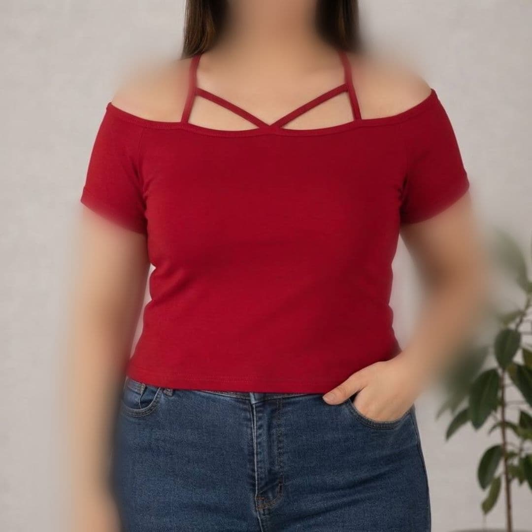 تیشرت یقه عنکبوتی (پک 6 عددی) — تصویر ۳