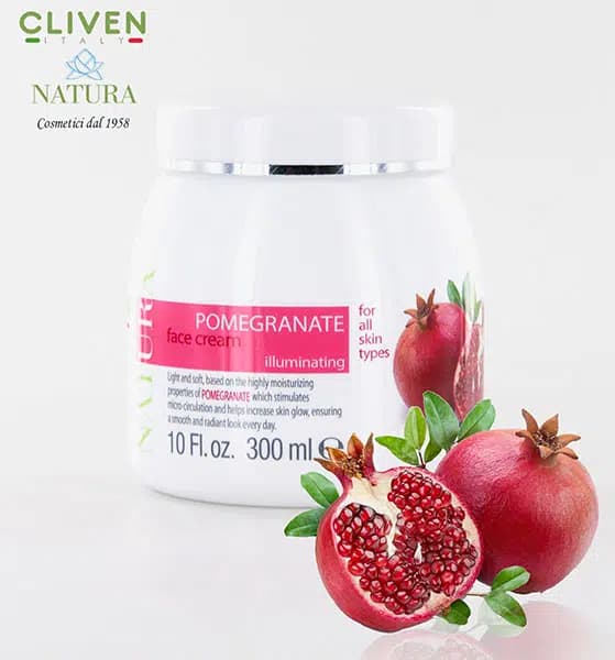 کرم انار کلیون Cliven مرطوب کننده، افزایش گردش خون زیر پوست با عصاره جلبک دریایی، حجم 300ML — تصویر ۳