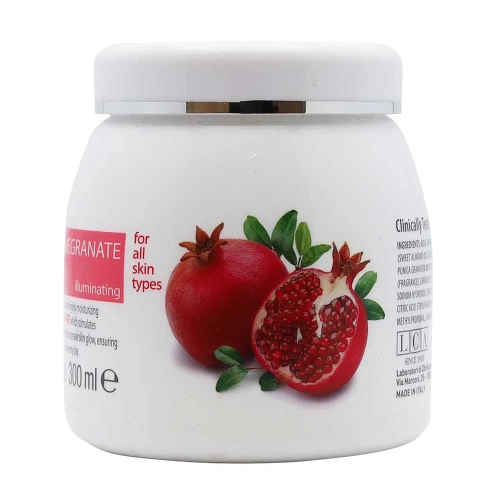 کرم انار کلیون Cliven مرطوب کننده، افزایش گردش خون زیر پوست با عصاره جلبک دریایی، حجم 300ML
