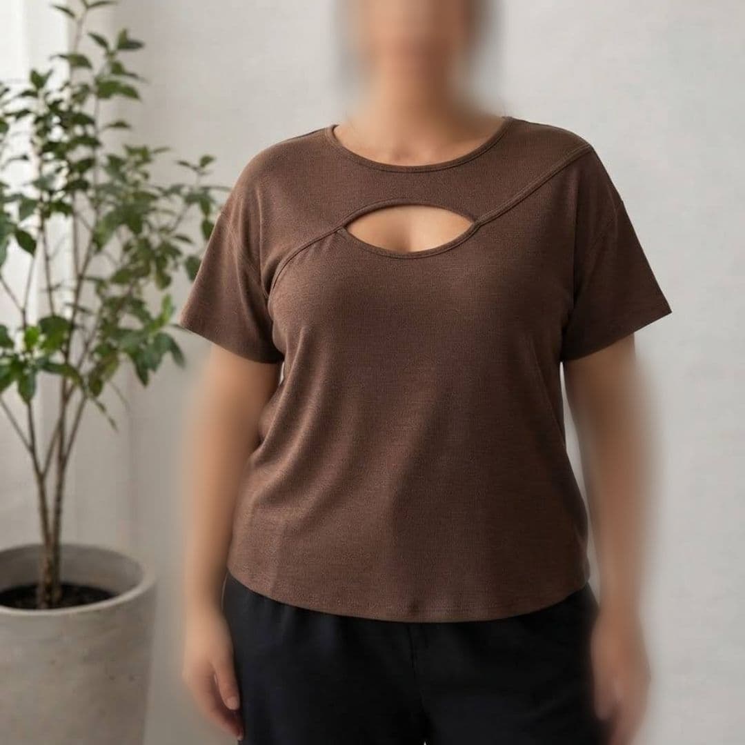 تیشرت قواره دار سینه اشکی عمده (پک 6 عددی)