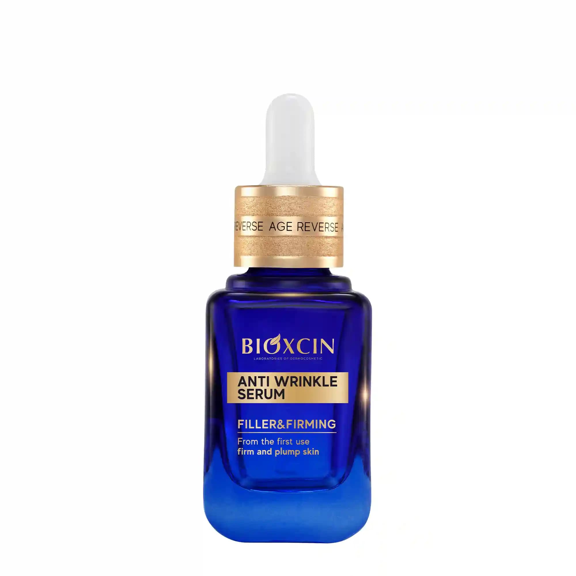 سرم شب ضد چروک بیوکسین BIOXCIN حاوی رتینول کلاژن هیالارونیک اسید، حجم 30ML — تصویر ۳
